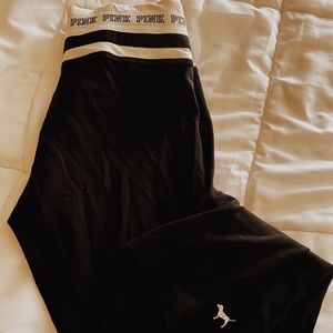 VS pink black leggings